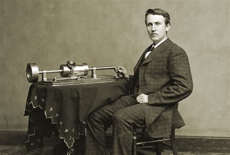 Edison with Phonographs